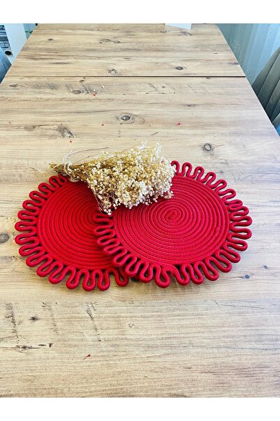 JÜTEX HOME Комплект от 2 американски чинии за сервиране от юта