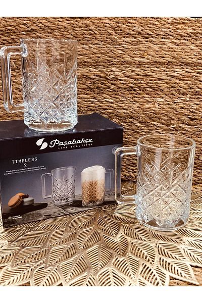 Paşabahçe Timeless 2-Piece Glass with Handle 315cc