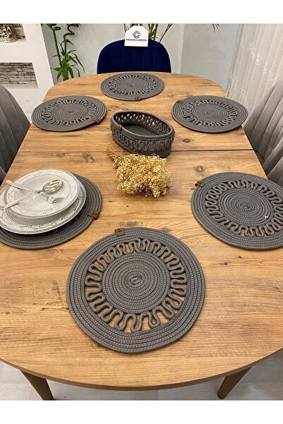 JÜTEX HOME Σετ 7 τεμαχίων από ζατζούρι από άχυρο αμερικανικής υπηρεσίας Supla...