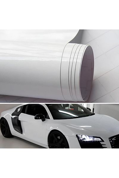 ESEMİZ White Color Durable Vehicle Engine Coated Foil - 200cmx152cm