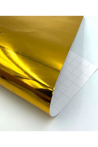 ESEMİZ Gold Color Waterproof Vehicle - Motor, Furniture, White Goods Foil (200x122cm)