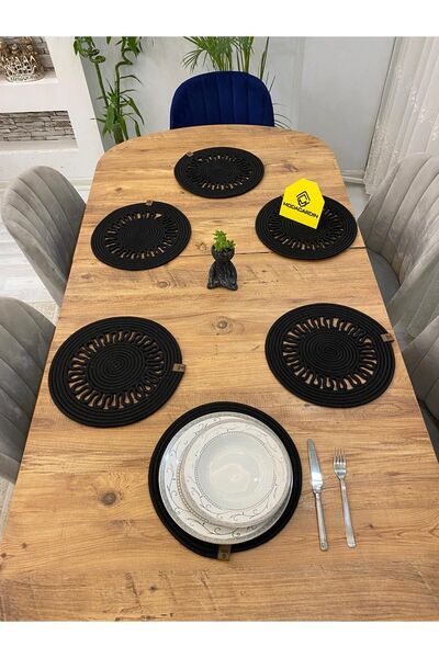 JÜTEX HOME 6 τεμάχια από άχυρο γιούτας American Service Supla