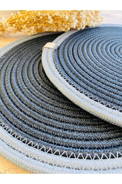 JÜTEX HOME Set de 2 plăci de serviciu americane din răchită de iută