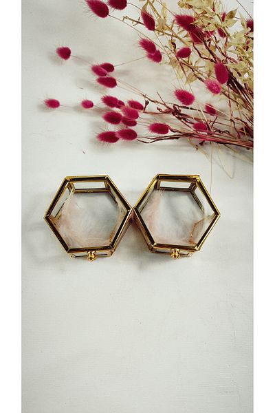 Basic Creation Ring Box - Με Αξεσουάρ Promise - Πολυτελές και Ειδικό - Χρυσό Χρώμα