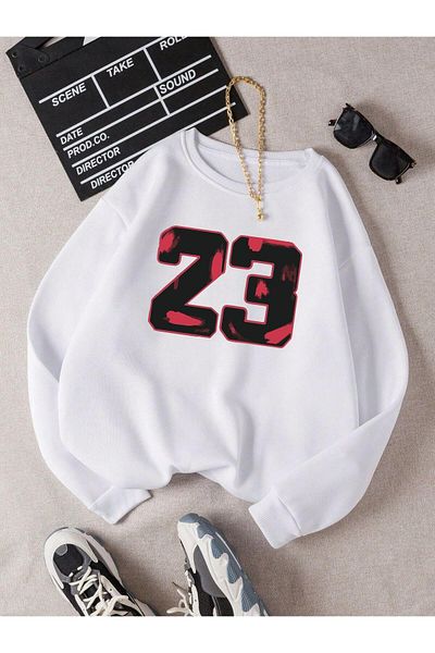 BENROMA Παιδικό φούτερ Unisex Number 23 Printed - Crew Neck