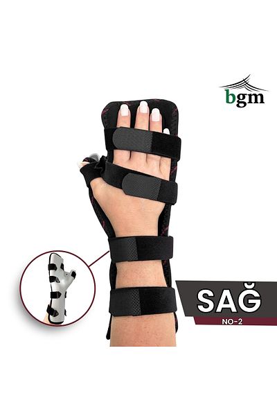 bgm Polycarbonate Stabilizer Relaxing Hand Wrist Splint - Right Hand Design