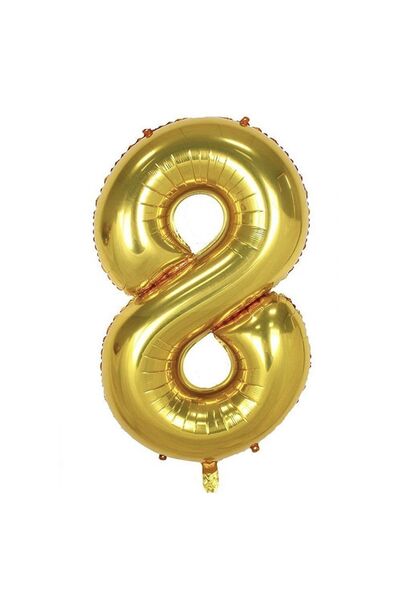 Öztürkpartievi Gold Number Foil Balloon