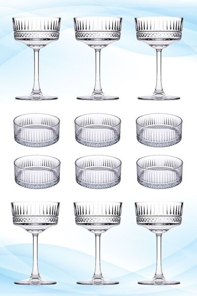 Paşabahçe Elysia 440436 6'lı Kadeh & 530038 6'lı Kase Seti Fma91191 Fma01607 500