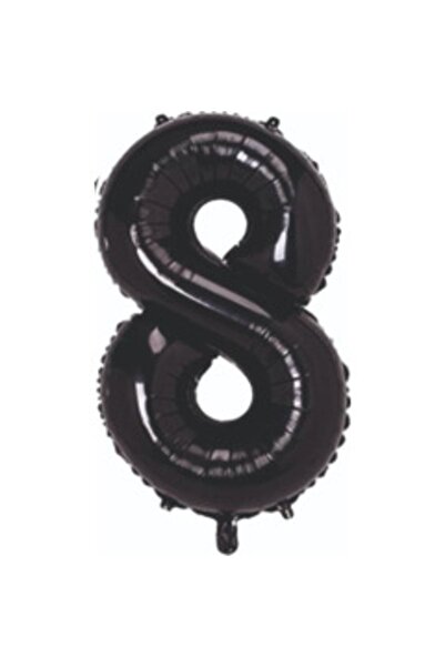 Öztürkpartievi بالون فويل رقم أسود 8