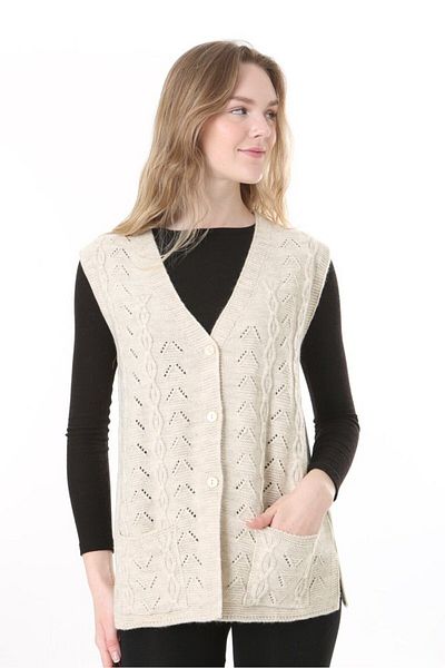 Lamierra Knitwear Wool Vest