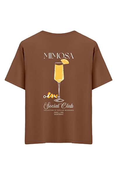 Mounte Bianca Unisex mimoza - Oversize kroj T-shirt