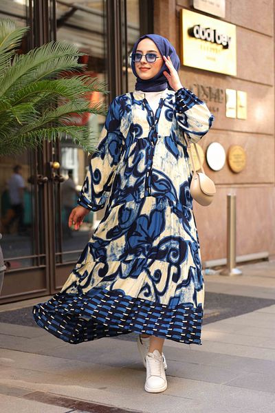 Poliyance Rochie Aline Poll bleumarin