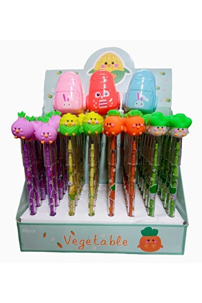 sevgi kırtasiye Neşeli Sebzeler Başlıklı 24 Lü Yumurtlayan Kurşun Kalem 3 Lü ...