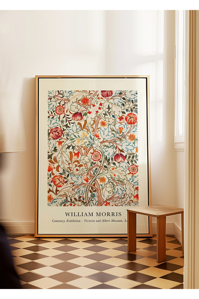 ARTHOUSECOLLECTIVE William Morris Poster - Flower Pattern - Tablo Ölçülerinde...
