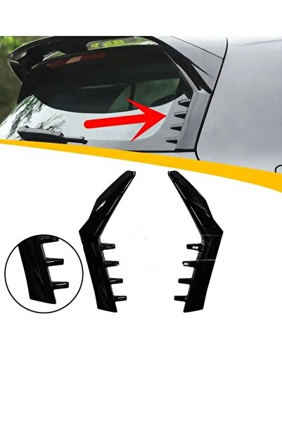 Harphour Volkswagen Aksesuar Golf 8 Uyumlu Spoiler Çıtası Ithal Piano Black