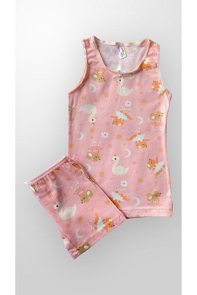 Fil Kids Set boxer pentru fete din bumbac cu model de lebădă