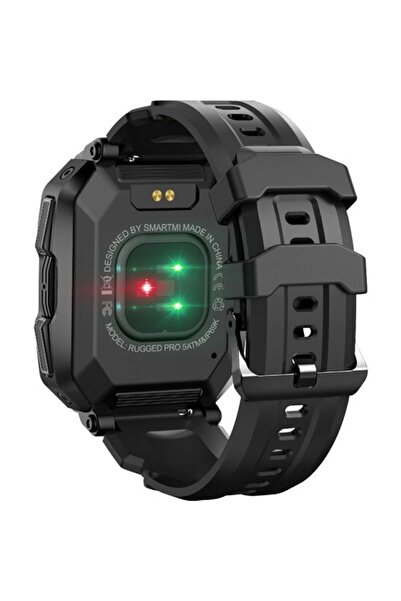 SmartMi Rugged Pro Akıllı Saat Siyah (tansiyon Ölçme, Bluetooth Arama, Hoparlör)