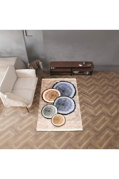 In House Mayorca | Luxurious Rectangular Decorative Carpet, Multicolour