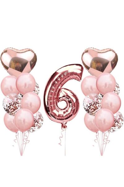 Öztürkpartievi 6 Yaş Doğum Günü Balon Seti
