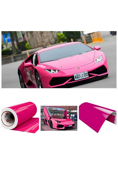 ESEMİZ Pink Color Durable White Furniture - Vehicle Motor Covering, 126cm X 2 Meter Foil