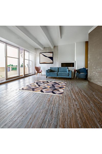 In House Rudy | Luxurious Rectangular Decorative Carpet, Multicolour