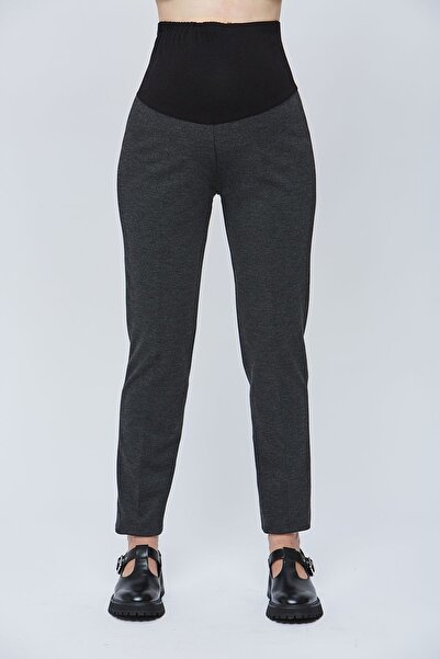 Motherway Maternity Winter Anthracite Work Pants - Waist Adjustable