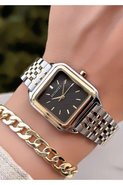 Homies Brand Square Watch with Bracelet Gift