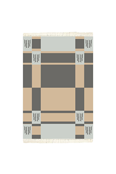 In House Sidek| Luxurious Rectangular Decorative Carpet, Grey & Beige