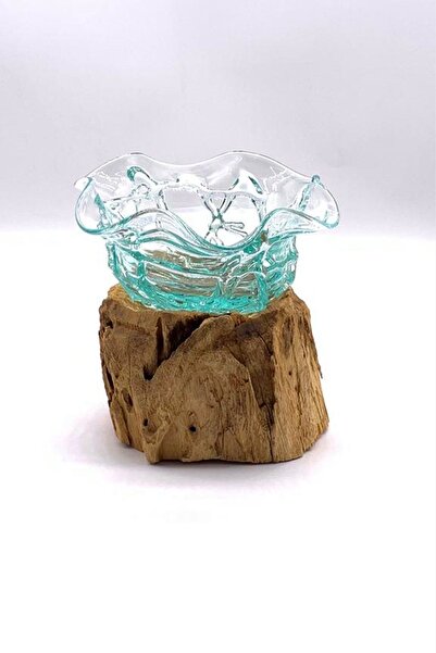 beyazsarayhomeconcept TEAK AĞACI CAM ÜFLEME ŞEKERLİK