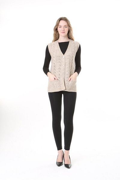 Lamierra Knitwear Wool Vest