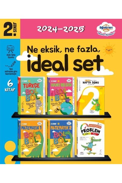 öğretmen evde Öğretmen Evde 2.Sınıf  6 'lı İdeal Set 2024-2025