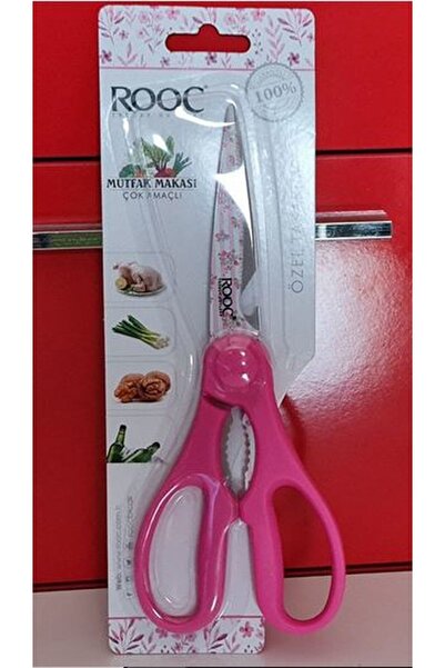 Rooc Çok Amaçlı özel tasarım Mutfak Makası (KOYU Pembe)