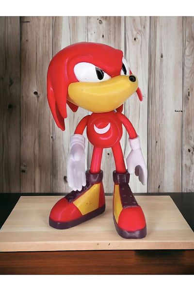 e-life Sonic Hedgehog Anime Character Jointed Red Silicone Toy - Knuckles 16cm