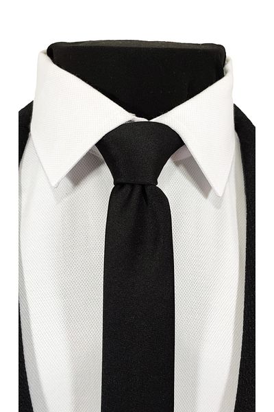 BLC Basic Line Co. 4-Piece Advantage - Black Smoke, Silver Gray and Navy Blue Tie and Handkerchief Set, Extra Thin 4cm
