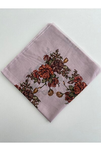 reyyan ipek Çiçek Kenar Desen Ipek Oyalık Yazma