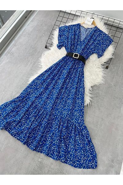 modabetce Rochie de damă cu guler dublu