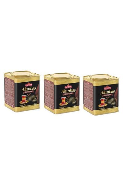 Çaykur Altinbaş Tea Tin Box Carnation X 3