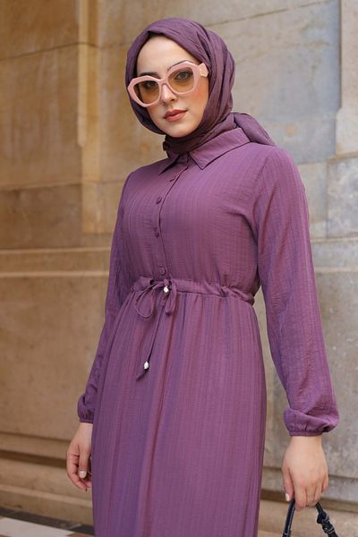 Poliyance Rochie Liliac Bonjour