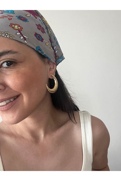 Hoop jewelery Moon Earrings