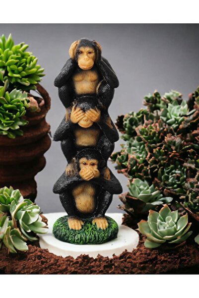 e-life shop Görmedim Duymadım Bilmiyorum 3lü Maymun Biblo Hediyelik Dekoratif...