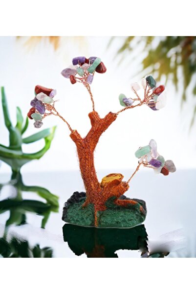 e-life shop Feng Shui Doğal Kuvars Taşlı Bonsai Şans Bereket Çakra Meditasyon...