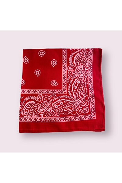 alsaccessories Women's Red Color Ethnic Patterned 100% Cotton Bandana, Hair Band