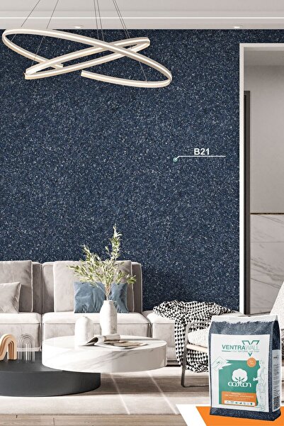 Ventrawall Isı Ve Ses Yalıtımlı Sürülen Duvar Kağıdı | Kendinden Yapışkanlı | Mavi |wb21 -5 Kg | 16, 5m²