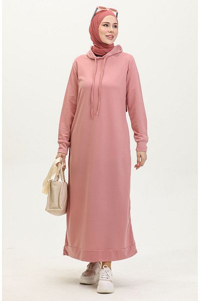 sefamerve Sportkleid mit Kapuze aus getrockneten Rosen - 0190-16, zweifädig