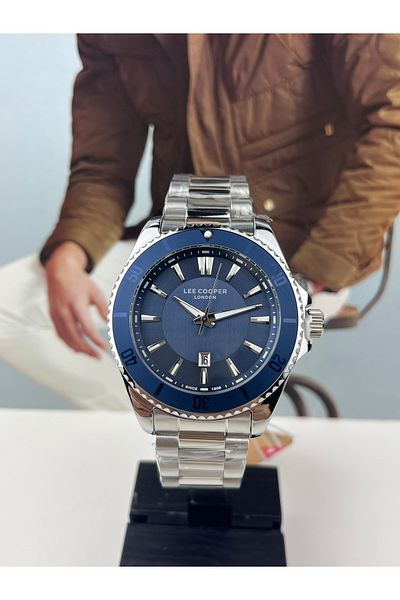 Lee Cooper Men's Wristwatch - Steel, 5 ATM Waterproof