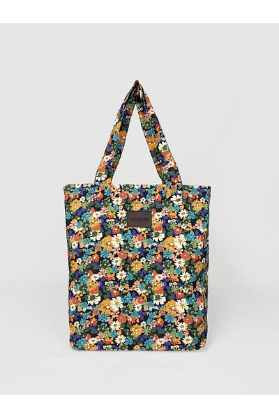 ZICCHO Colorful Flower Patterned Fabric Bag