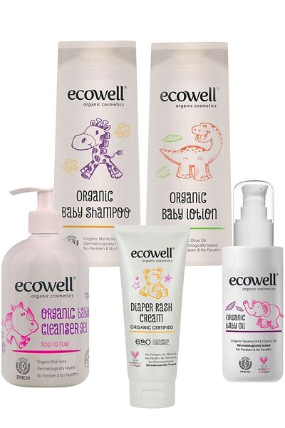 Ecowell Organic Baby Care Full Pack (Pack of 5)