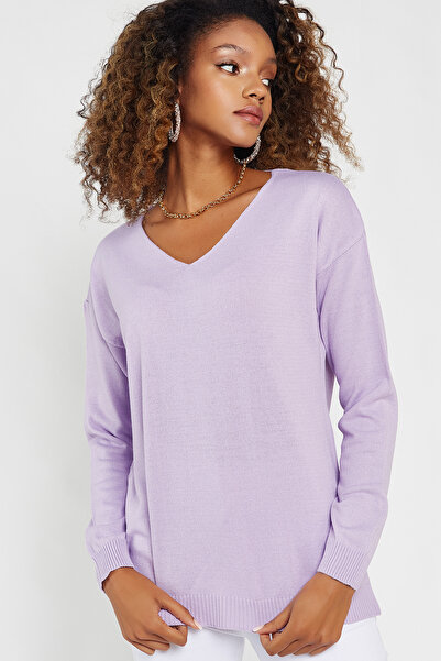 Hopoi Γυναικείο πουλόβερ με λαιμόκοψη V