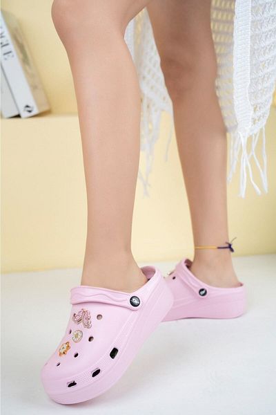 PLN SHOES High Sized Hospital Cook Nurse Doctor Slippers Cross With Massage Base
