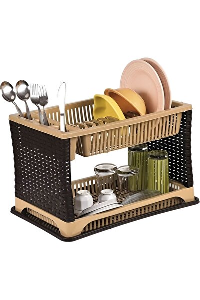 Kitchen Line 2 Katlı Bulaşık Sepeti, Tabaklık Bulaşıklık, Tezgah Üstü Toparla...